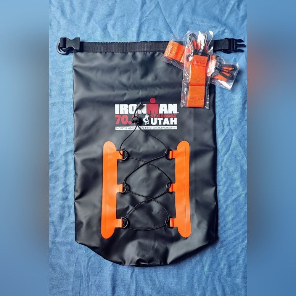 IronMan Triathalon 70.3 Dry Wet Gear Bag Backpack New